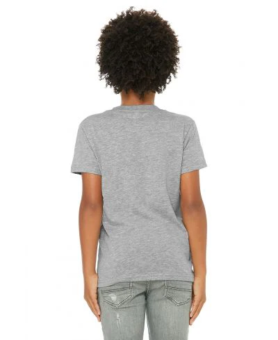 Bella Canvas 3001Y CVC Youth Heather Tee - Athletic HTR - Image 3