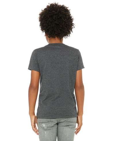 Bella Canvas 3001Y CVC Youth Heather Tee - Dark Grey HTR - Image 3