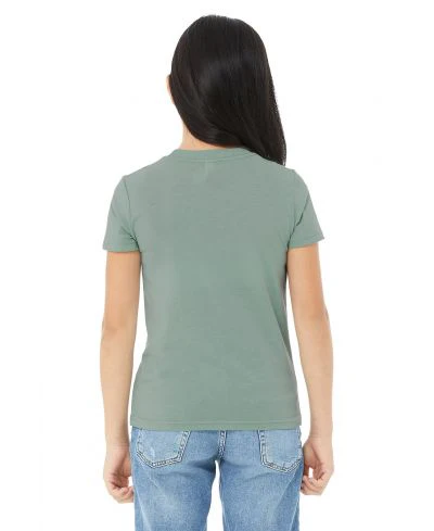 Bella Canvas 3001Y CVC Youth Heather Tee - HTR Dusty Blue - Image 3