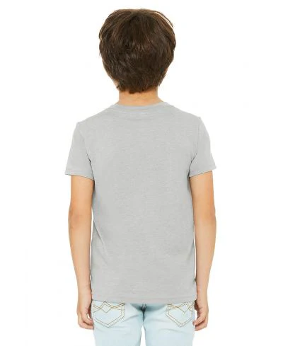 Bella Canvas 3001Y CVC Youth Heather Tee - HTR Stone - Image 3
