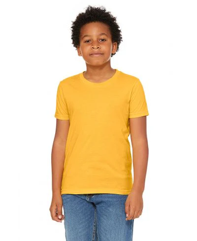 Bella Canvas 3001Y CVC Youth Heather Tee - HTR Yellow Gold