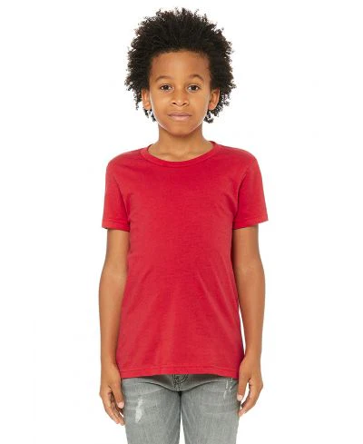 Bella Canvas 3001Y Youth Short Sleeve - Red
