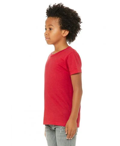 Bella Canvas 3001Y Youth Short Sleeve - Red - Image 2