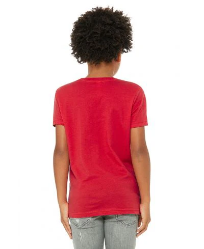 Bella Canvas 3001Y Youth Short Sleeve - Red - Image 3