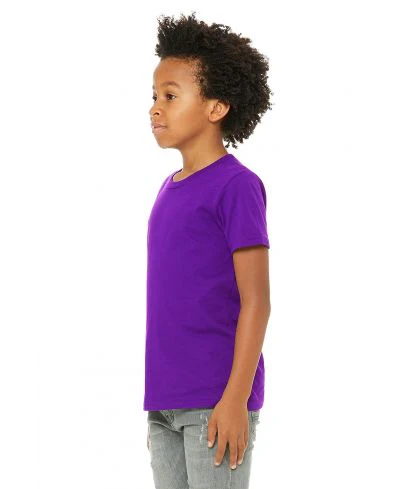 Bella Canvas 3001Y Youth Short Sleeve - Team Purple - Image 2