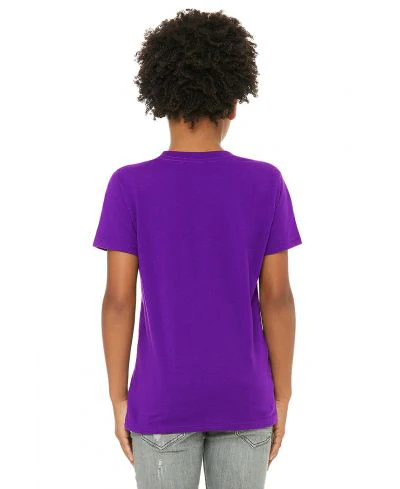 Bella Canvas 3001Y Youth Short Sleeve - Team Purple - Image 3
