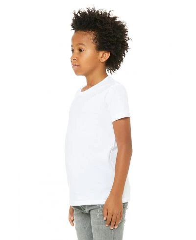 Bella Canvas 3001Y Youth Short Sleeve - White - Image 2