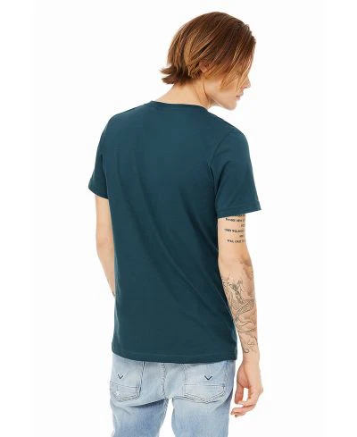 Bella Canvas 3005 V-Neck Short Sleeve - Deep Teal - Image 4