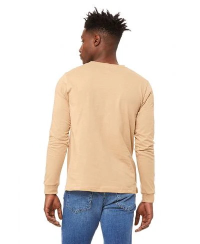 Bella Canvas 3501 Long Sleeve - Sand Dune - Image 3