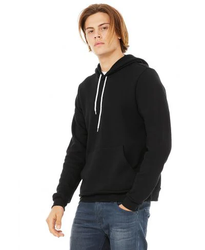 Bella Canvas 3719 Hoodie - Black - Image 3