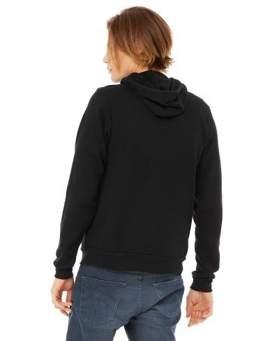 Bella Canvas 3719 Hoodie - Black - Image 4