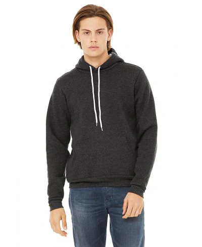 Bella Canvas 3719 Hoodie - Dark Grey HTR