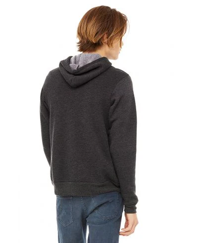 Bella Canvas 3719 Hoodie - Dark Grey HTR - Image 3