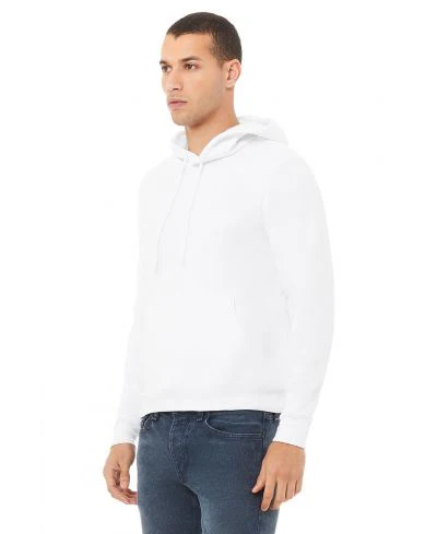 Bella Canvas 3719 Hoodie - White - Image 2
