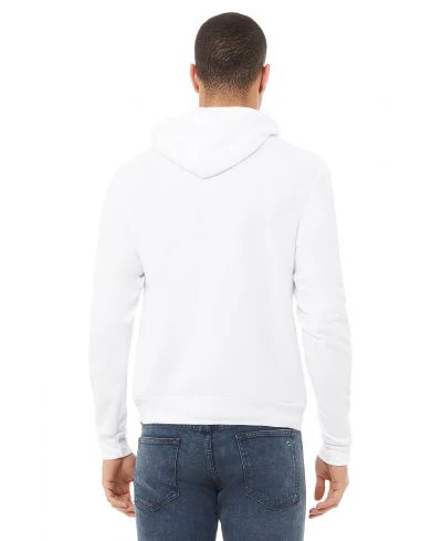 Bella Canvas 3719 Hoodie - White - Image 3