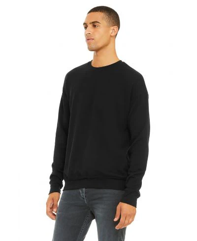 Bella Canvas 3945 Sweatshirt - Black - Image 2