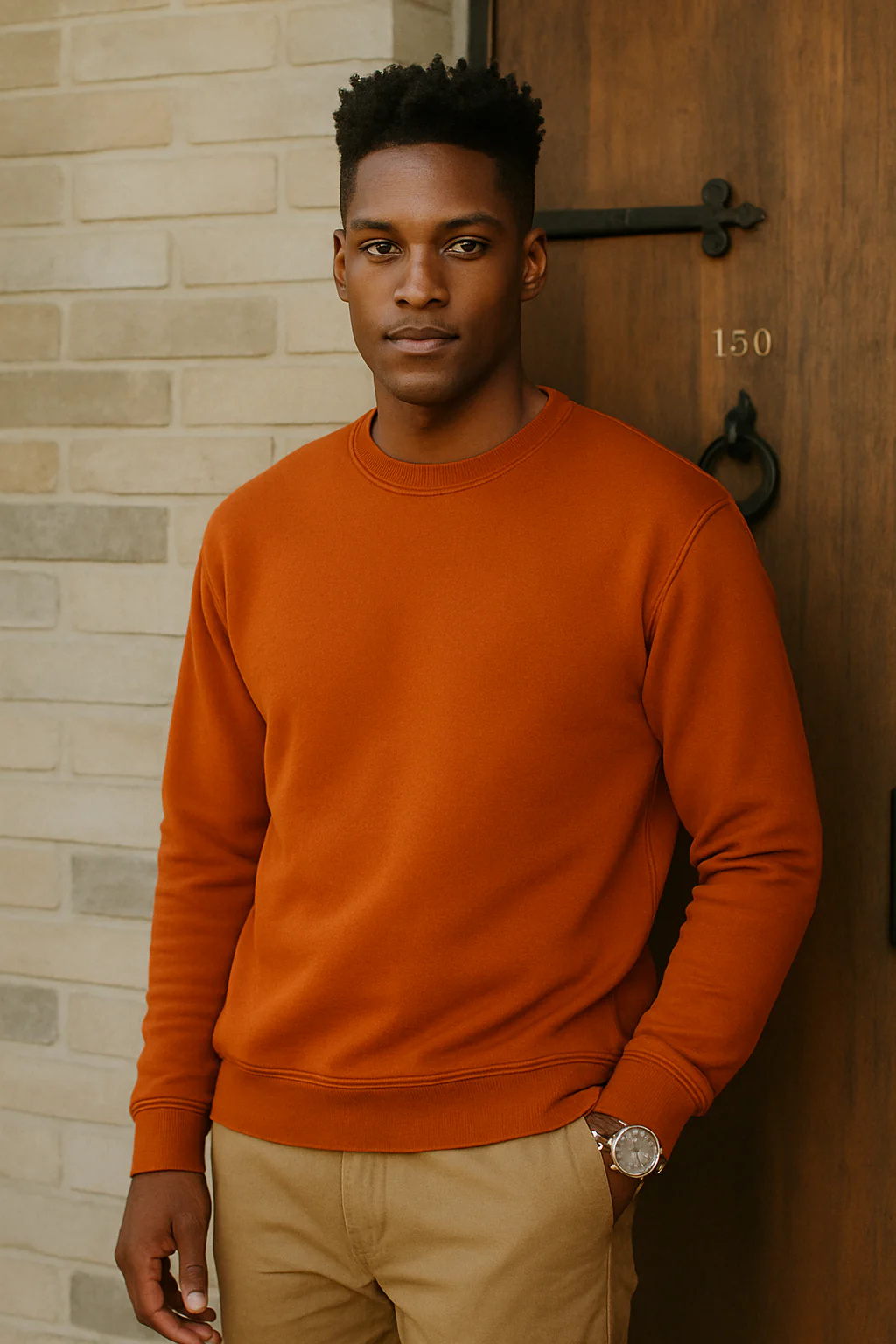Bella Canvas 3945 Sweatshirt - Brick