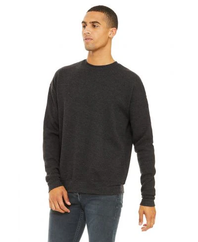 Bella Canvas 3945 Sweatshirt - Dark Grey HTR - Image 2