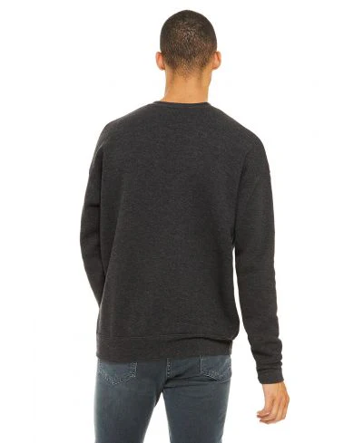 Bella Canvas 3945 Sweatshirt - Dark Grey HTR - Image 3