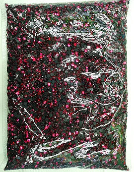 Big Bag Hot Fix  Rhinestones - Rose Red