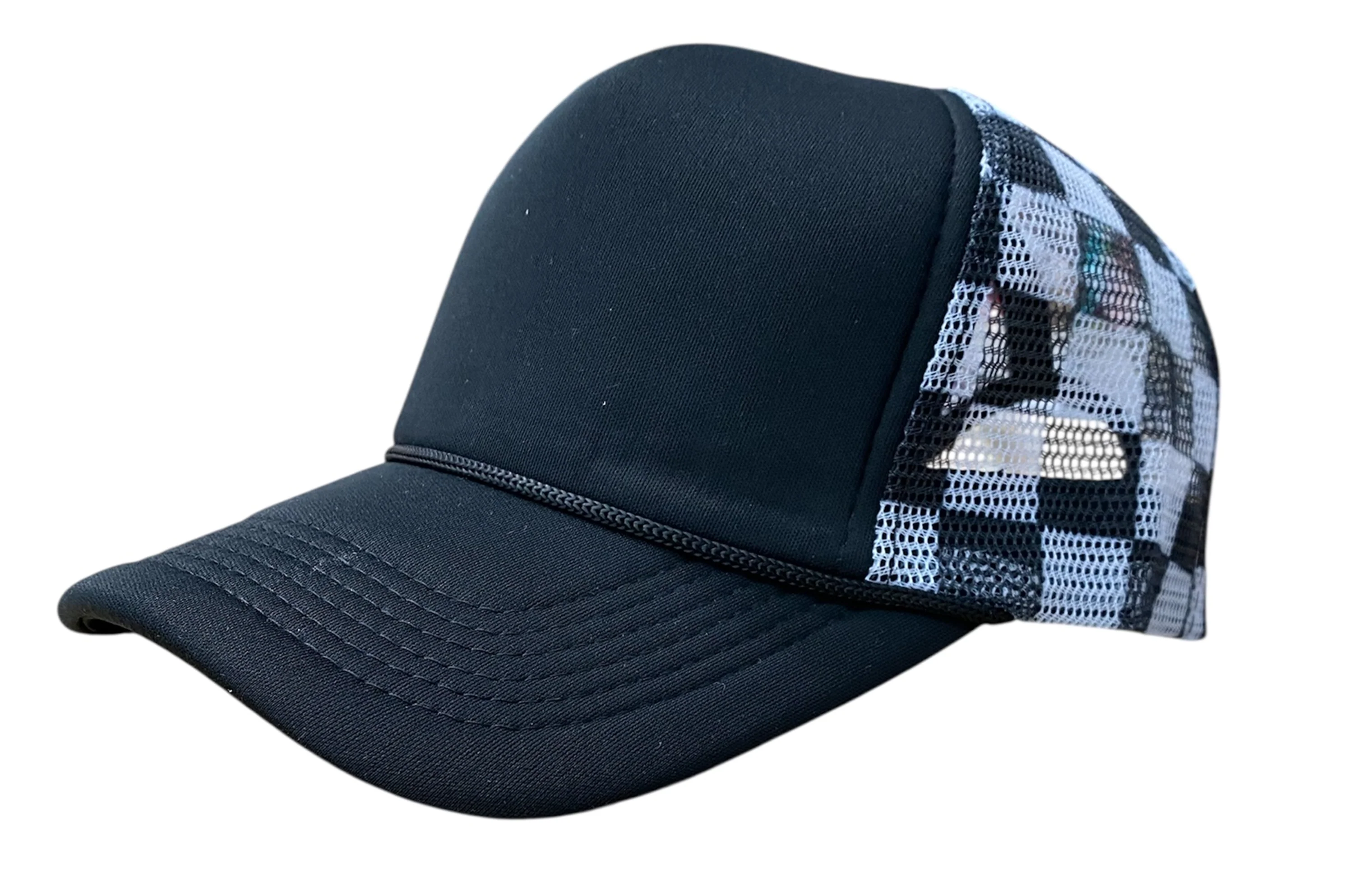 Checker Hat - Black - Image 2