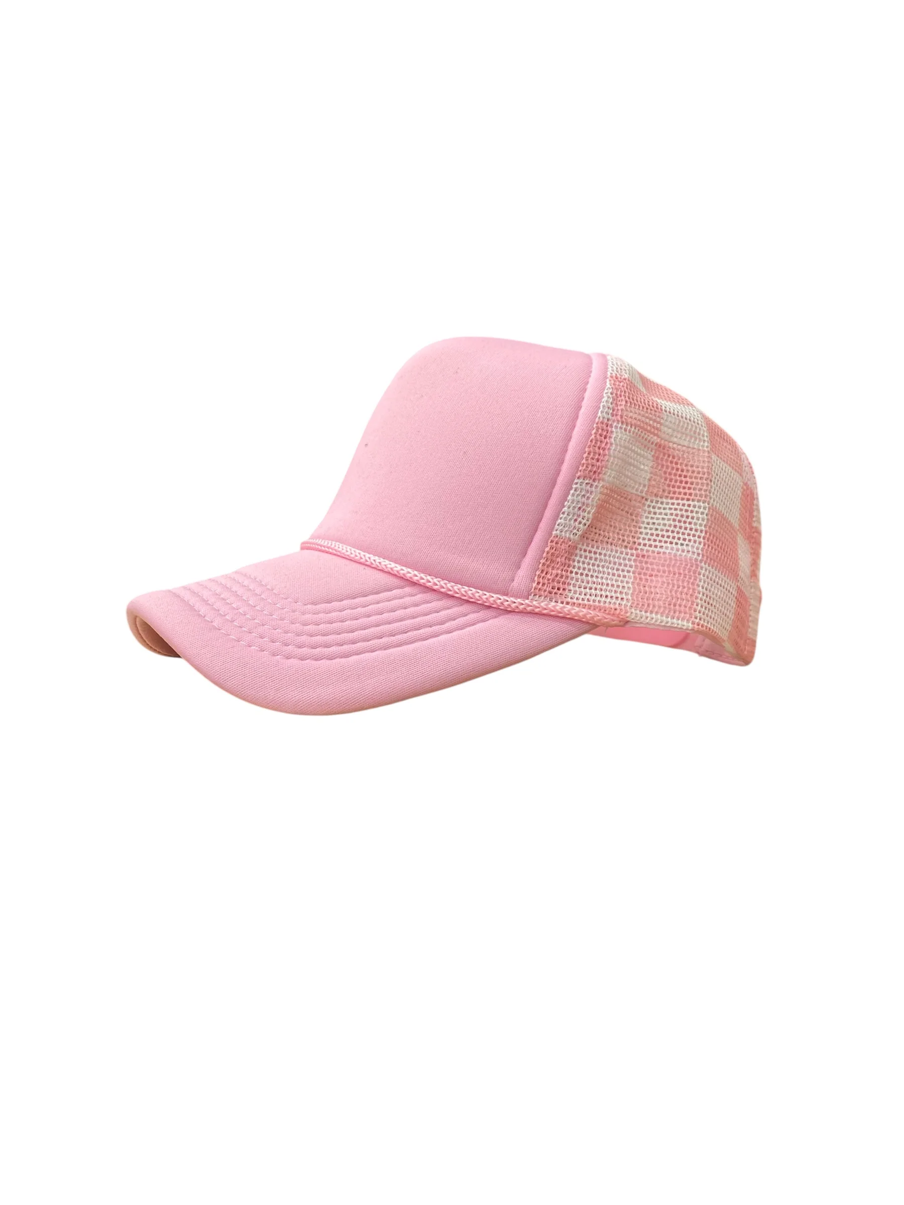 Checker Hat - Pink