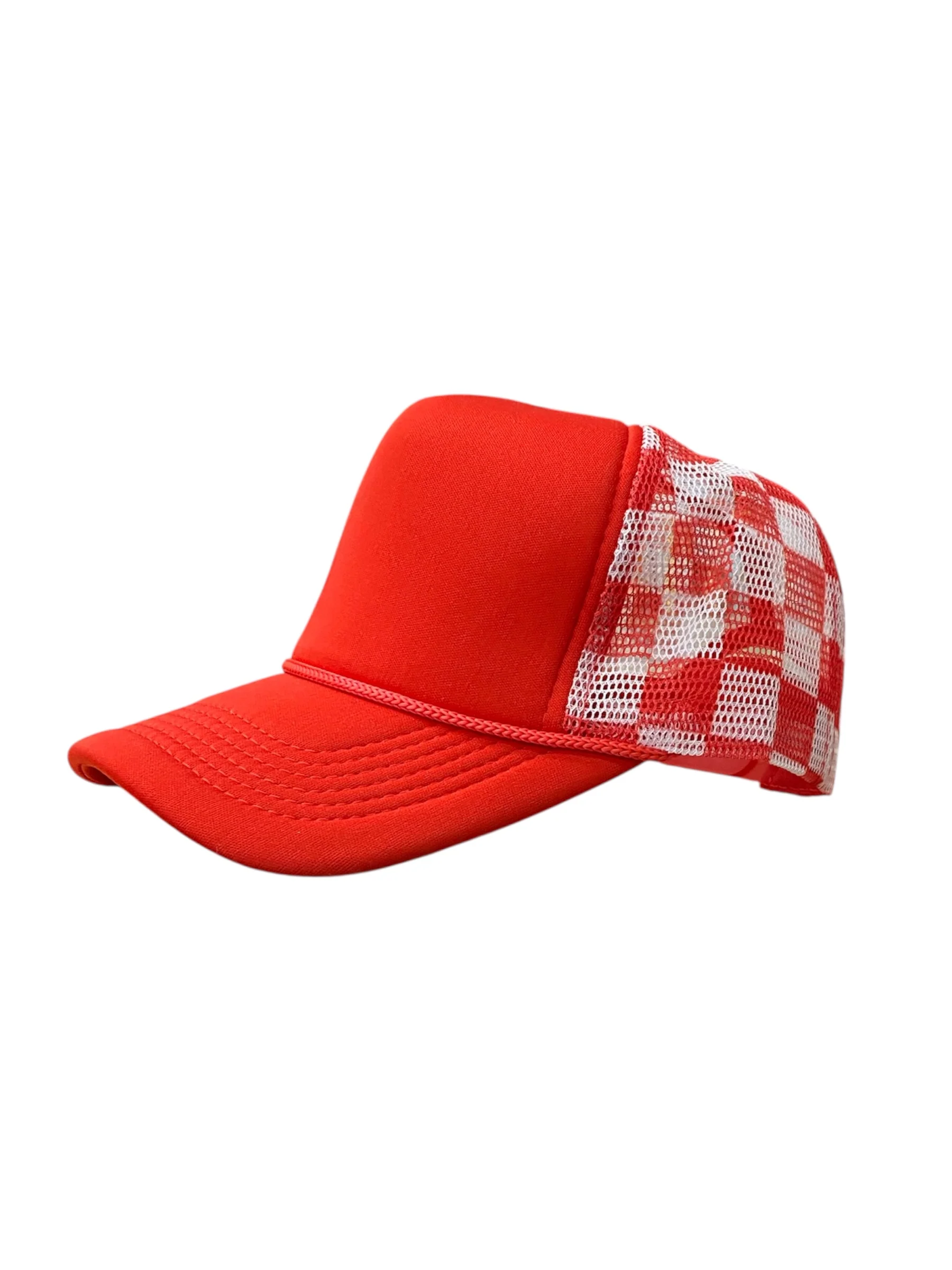 Checker Hat - Red