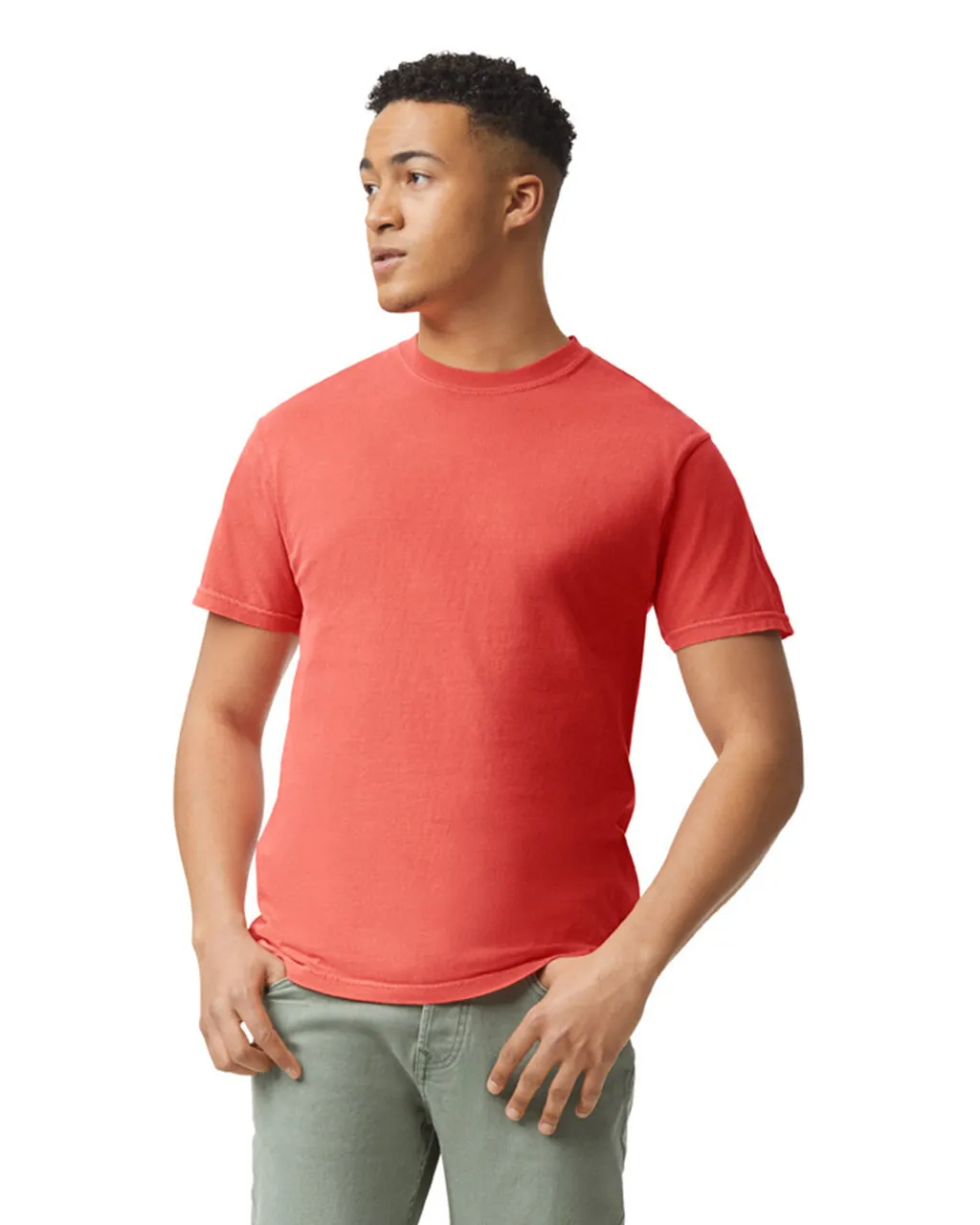 Comfort Colors 1717 Adult Tee - Bright Salmon - Image 2