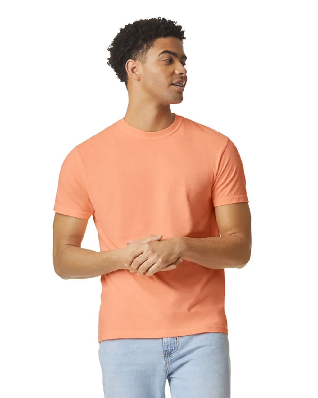 Comfort Colors 1717 Adult Tee - Neon Cantaloupe - Image 2