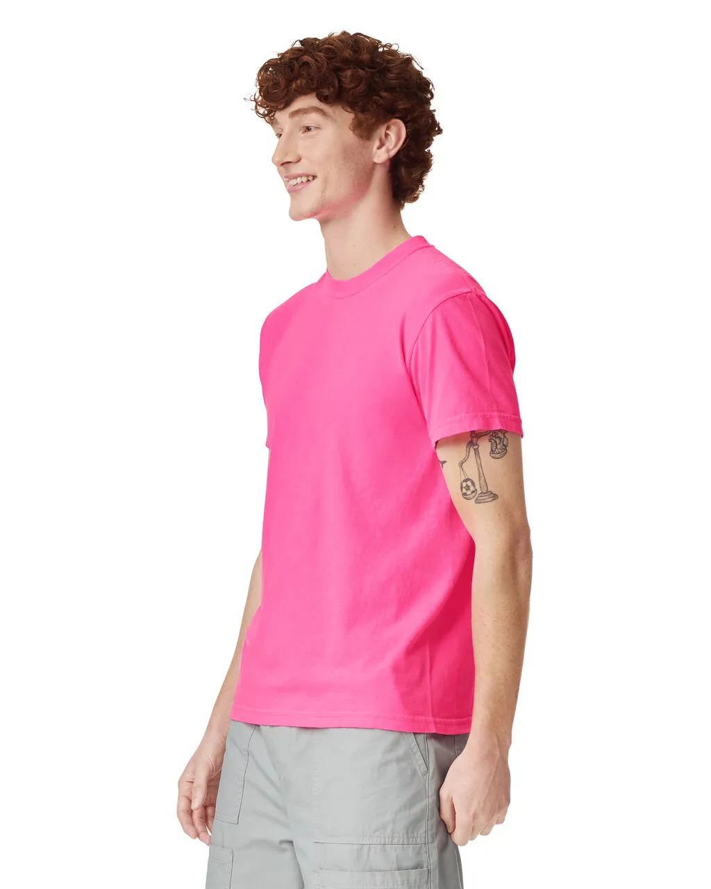 Comfort Colors 1717 Adult Tee - Neon Pink - Image 2