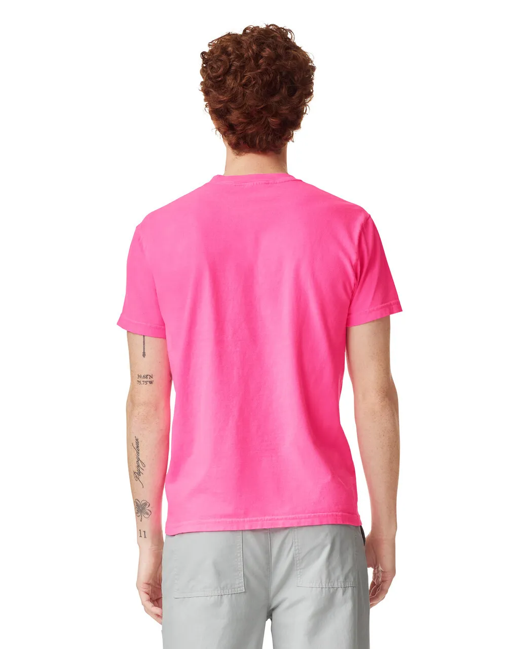 Comfort Colors 1717 Adult Tee - Neon Pink - Image 3