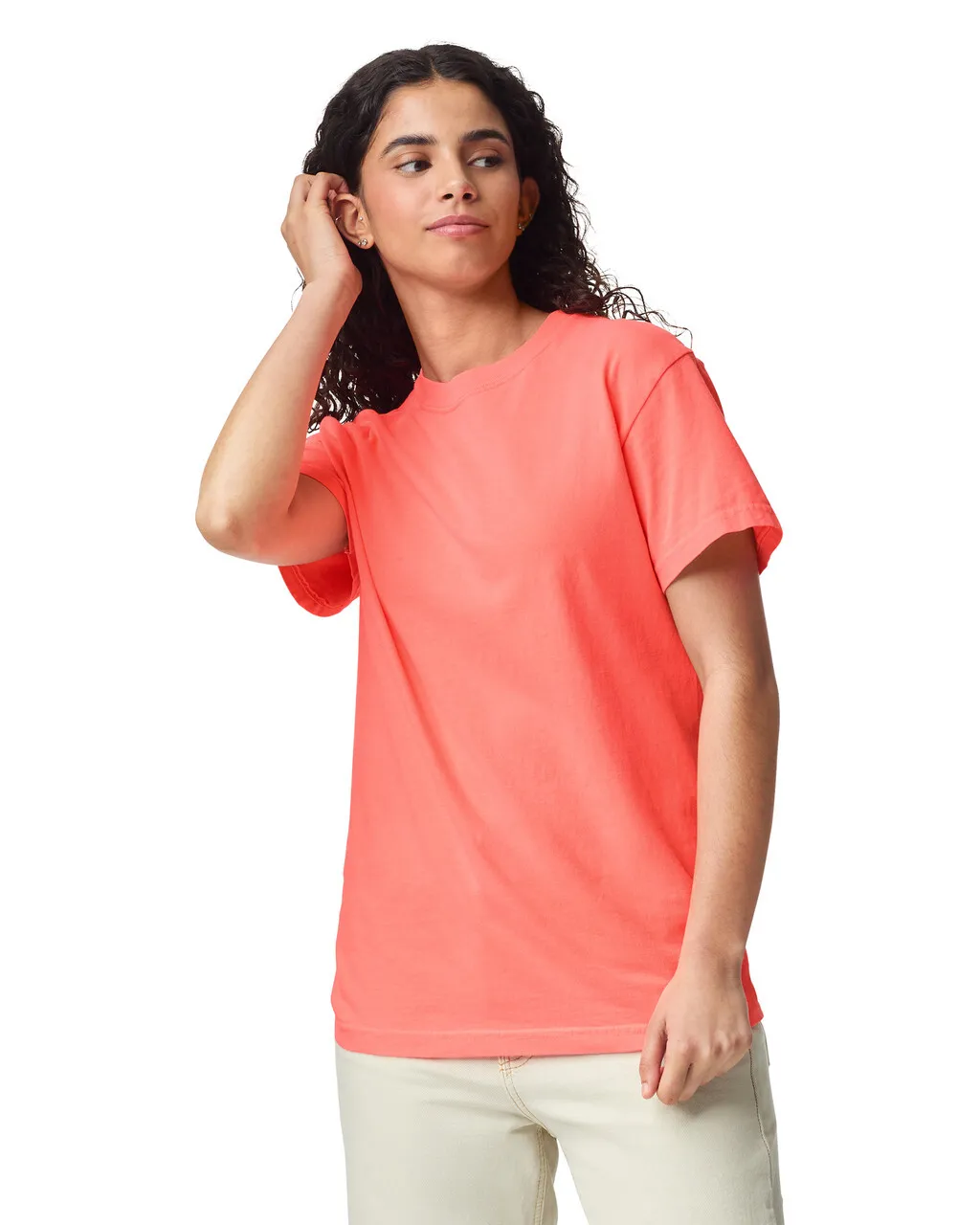 Comfort Colors 1717 Adult Tee - Neon Red Orange - Image 3