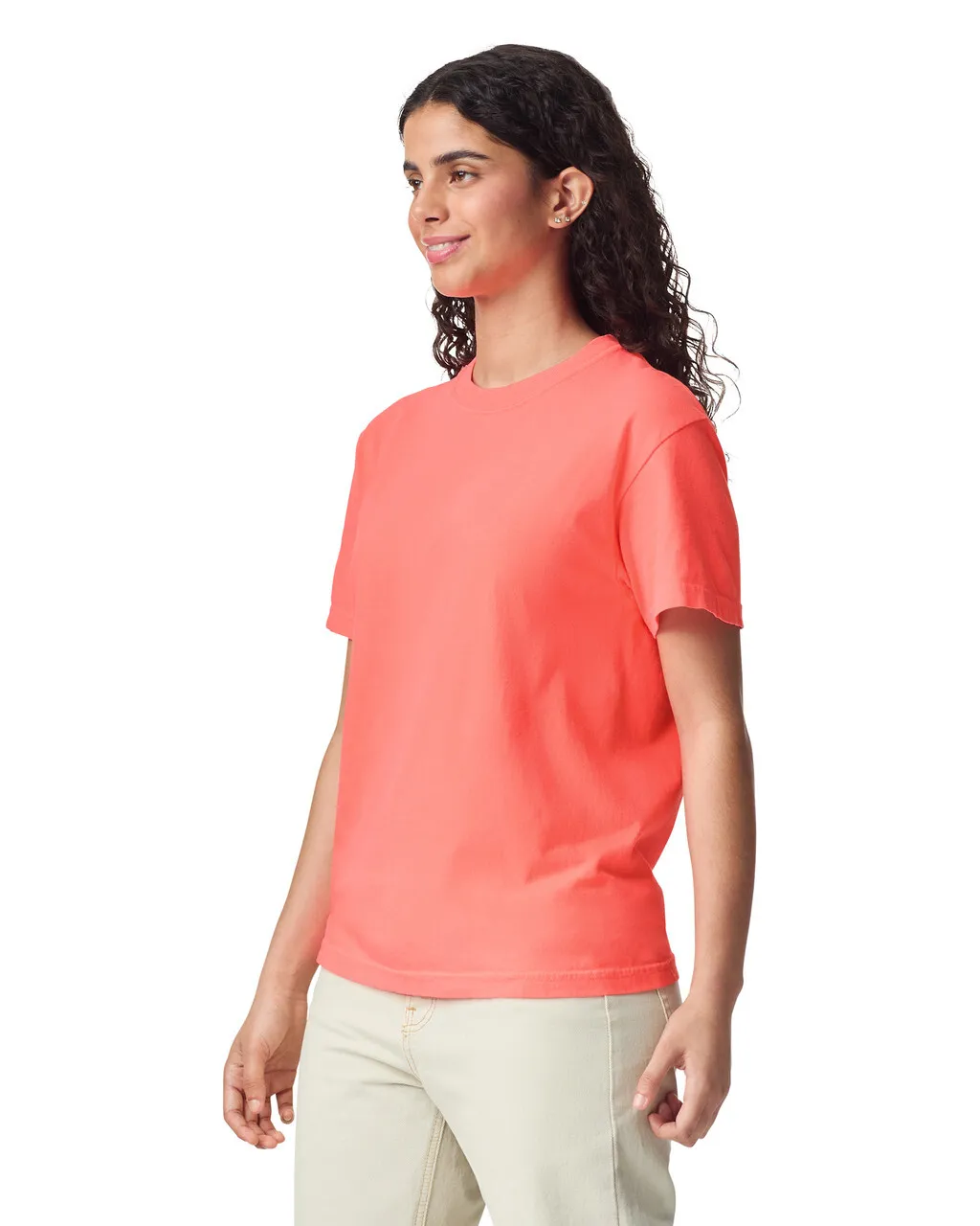 Comfort Colors 1717 Adult Tee - Neon Red Orange - Image 4