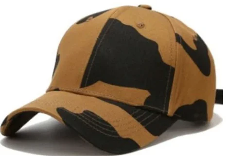 Cow Print Caps - Brown and Black
