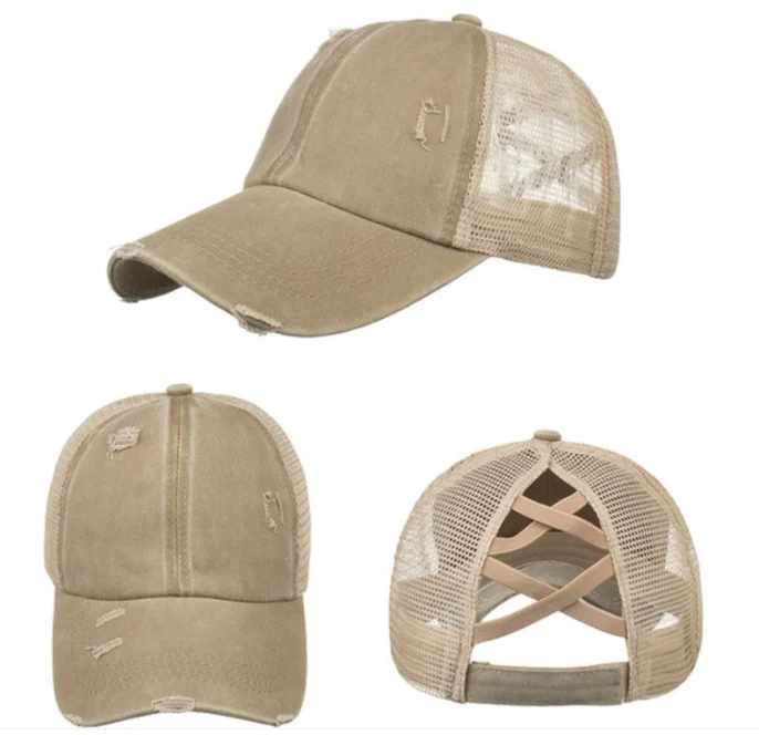 Criss-Cross Cap - Khaki