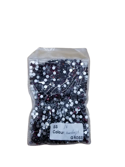 Small Bag Glue on Rhinestones - Amethyst - Image 2