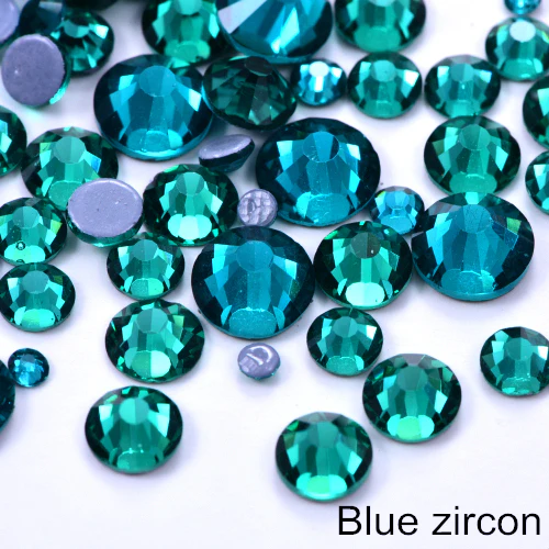 Small Bag Glue On Rhinestones - Blue Ziron