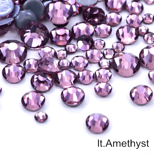 Small Bag  Glue On Rhinestones - It. Amethyst