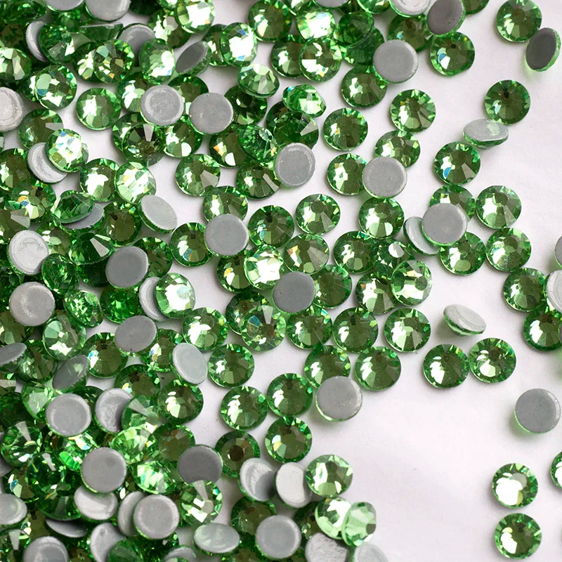 Small Bag Glue On  Rhinestones - Peridot