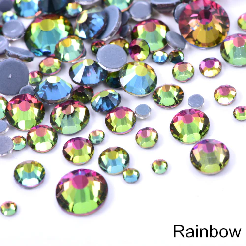 Small Bag Glue On Rhinestones - Rainbow
