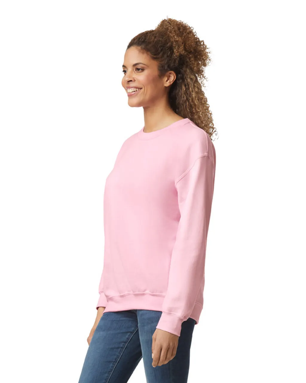 Gildan 18000 Sweatshirt - Light Pink - Image 3