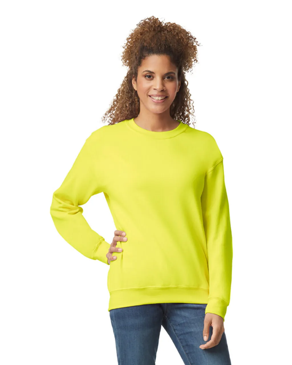 Gildan 18000 Sweatshirt - Safety Green