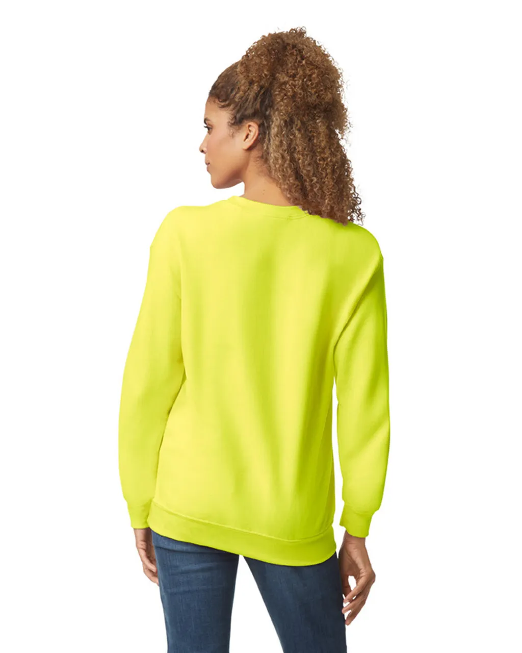 Gildan 18000 Sweatshirt - Safety Green - Image 2