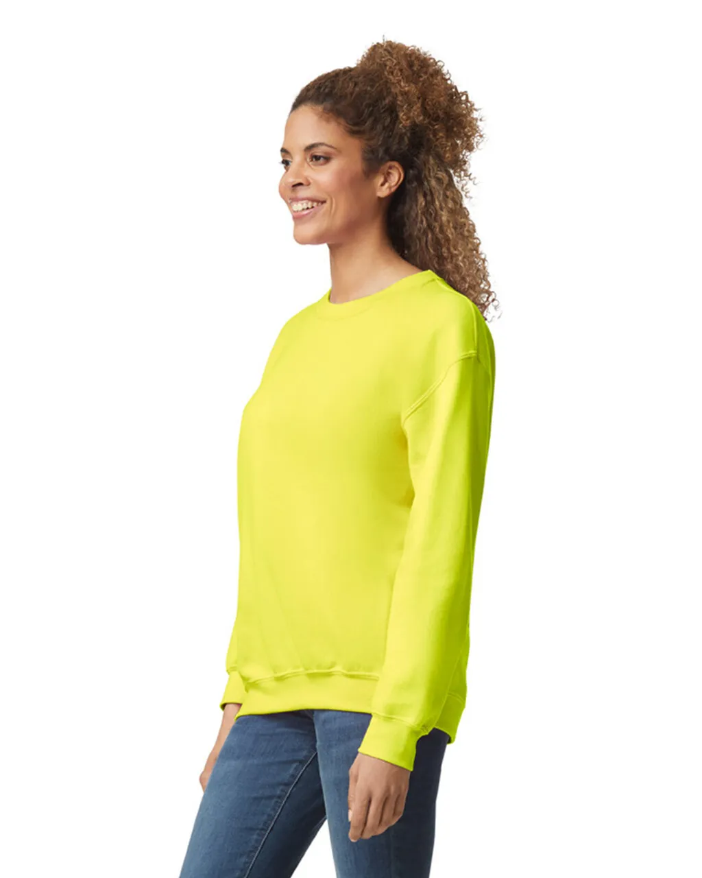 Gildan 18000 Sweatshirt - Safety Green - Image 3