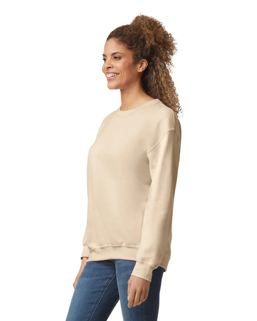 Gildan 18000 Sweatshirt - Sand - Image 3
