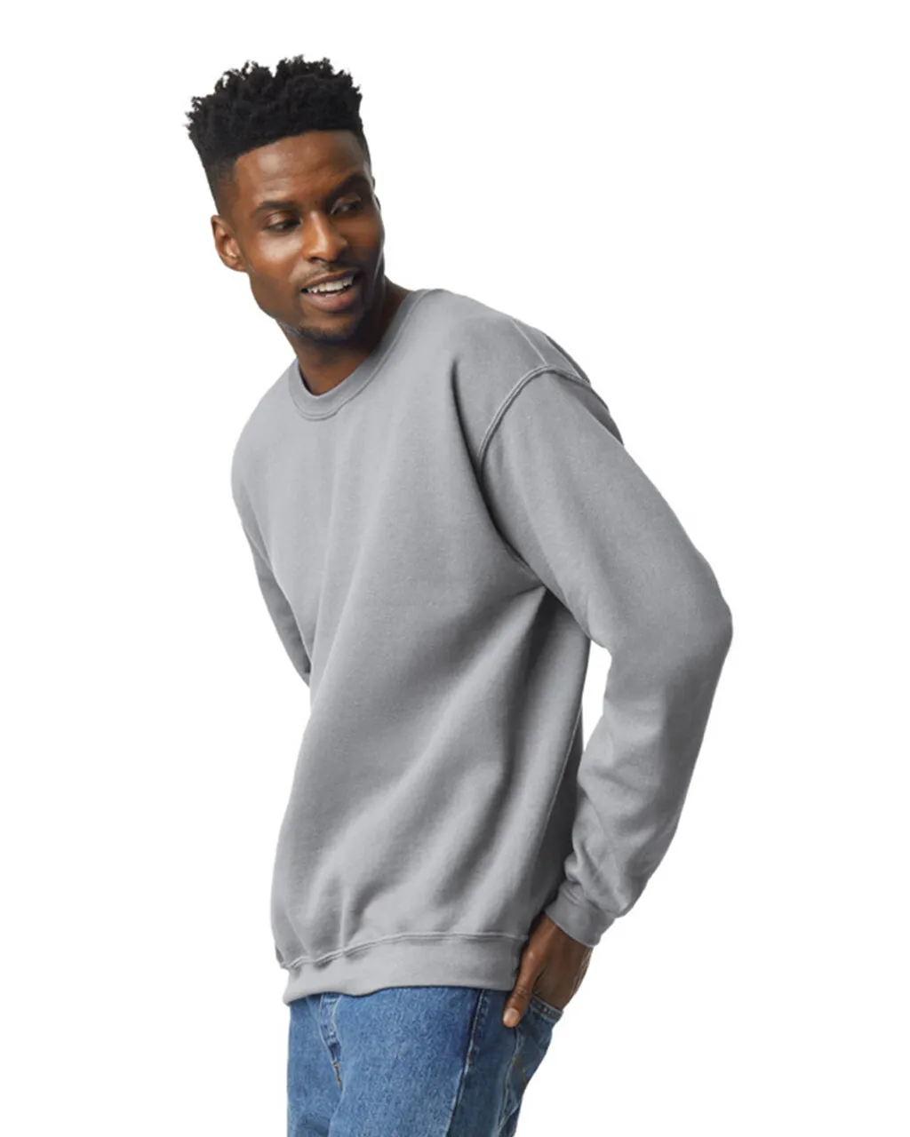 Gildan 18000 Sweatshirt - Sport Grey - Image 3