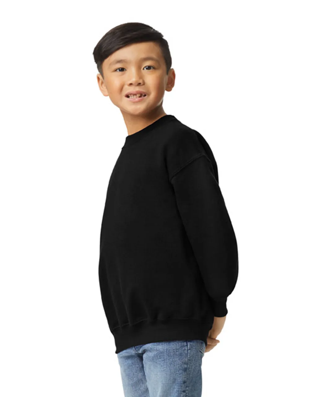 Gildan 18000B Youth Sweatshirt - Black - Image 3