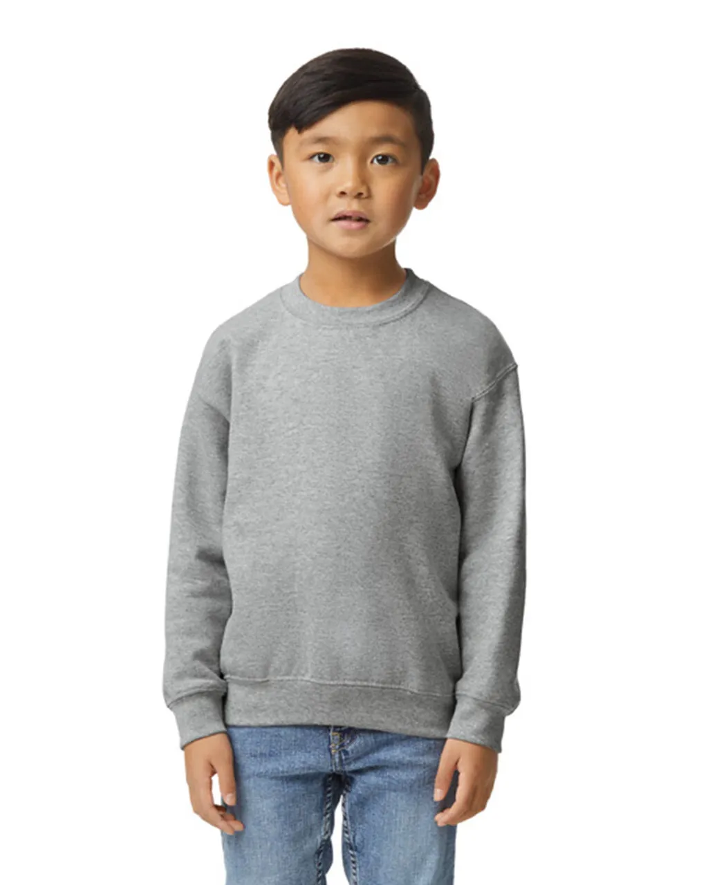 Gildan 18000B Youth Sweatshirt - Heather Grey