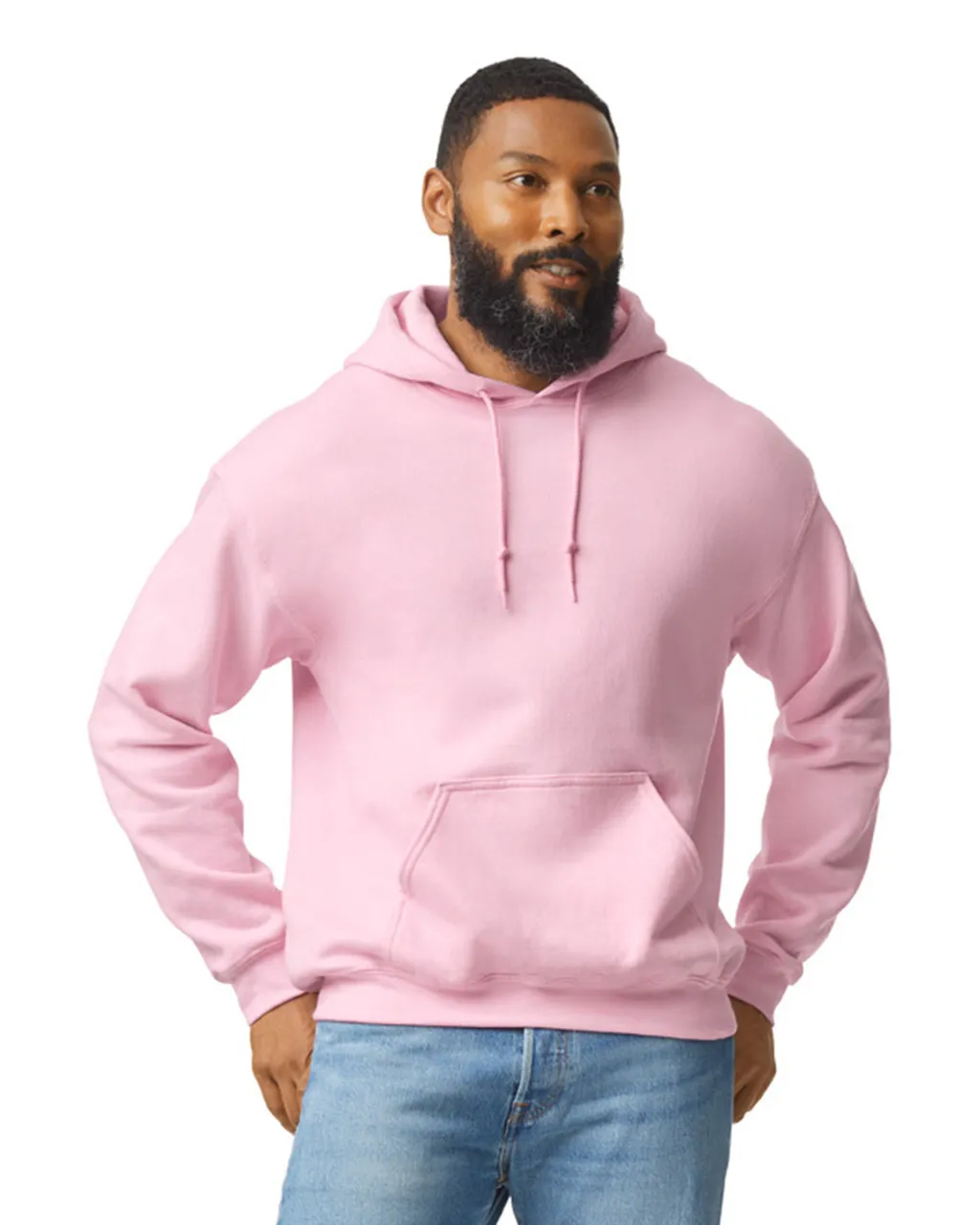 Gildan 18500 Pullover Hoodie - Light Pink - Image 5