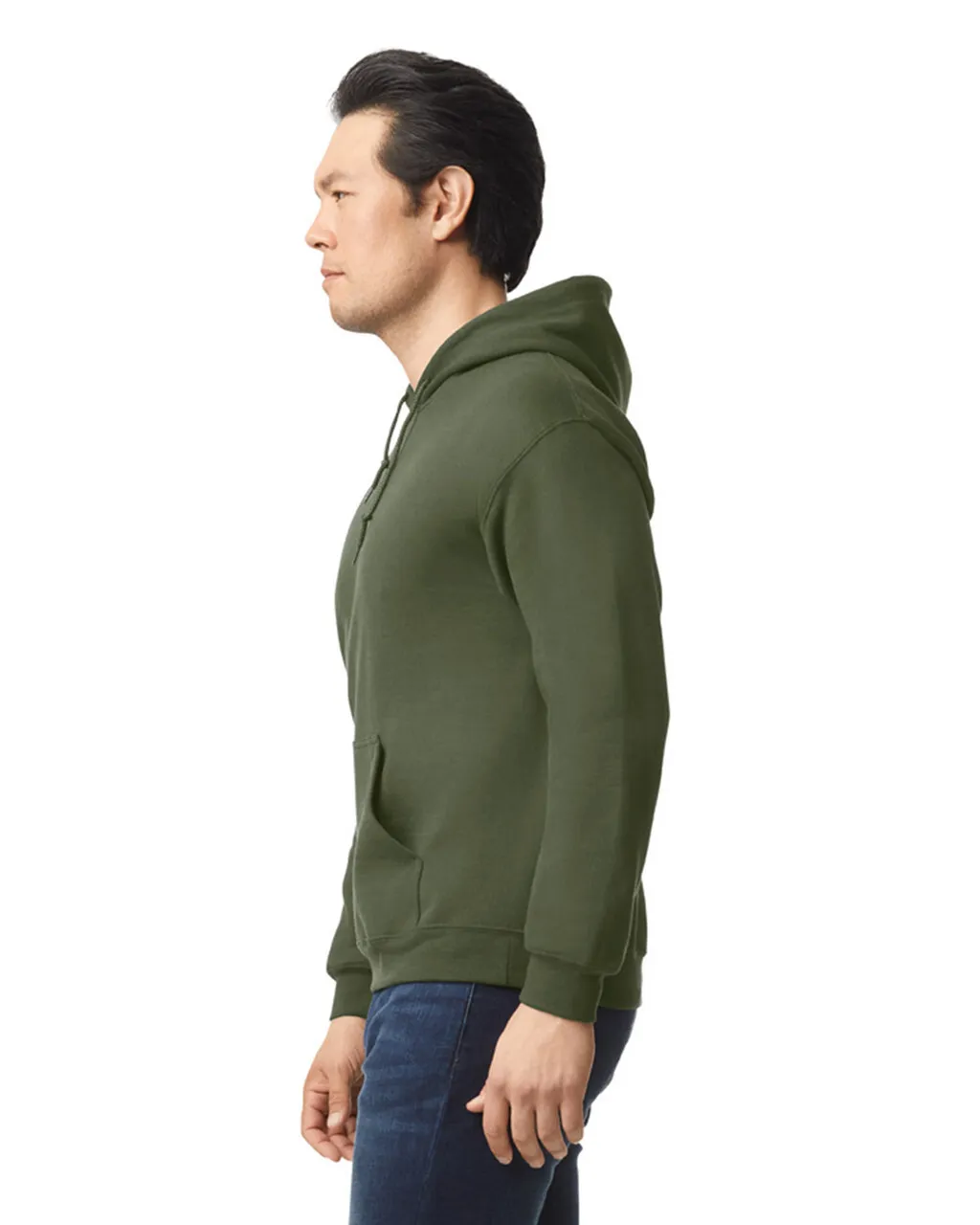 Gildan 18500 Pullover Hoodie - Military Green - Image 3